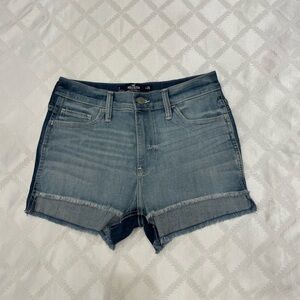 Hollister Women's Blue Denim Shorts Soft Stretch